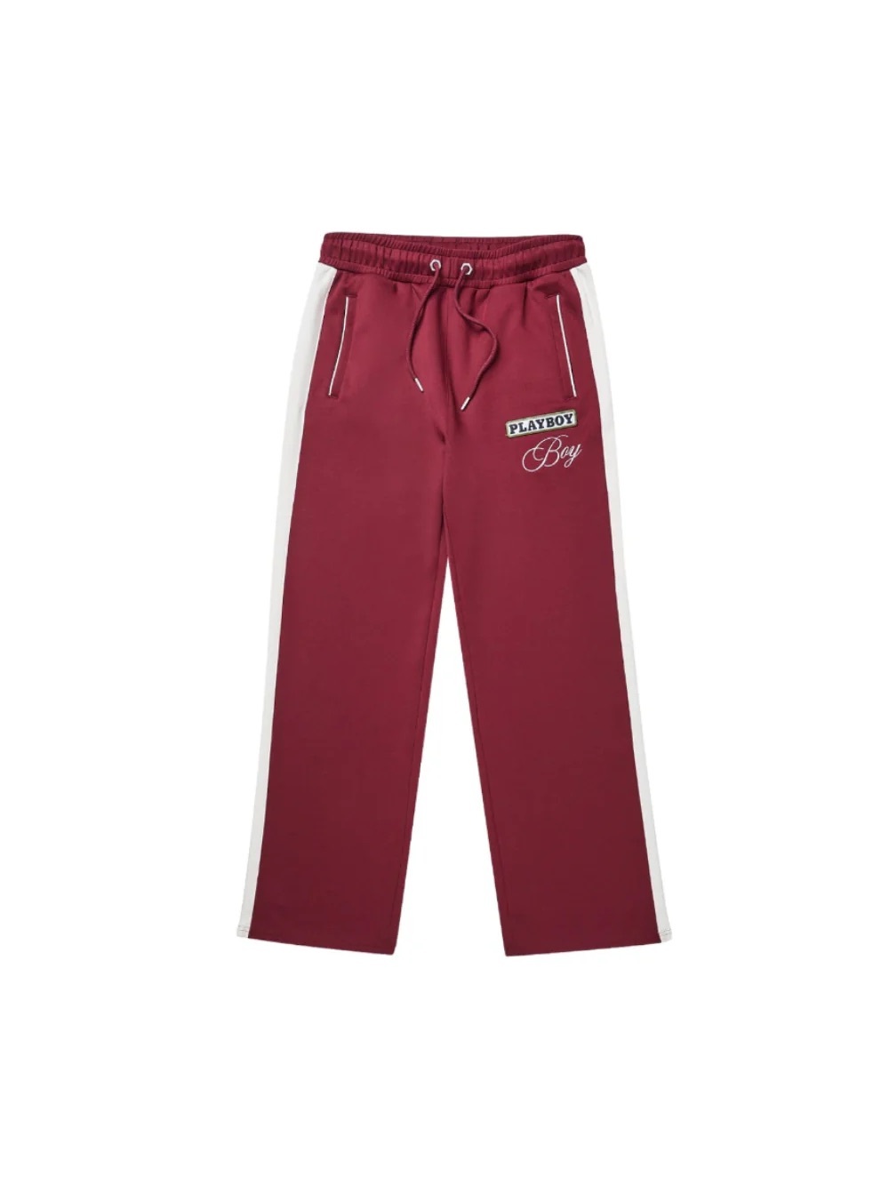 BOY LONDON X Playboy Maroon Wide Leg Track Pant Size Medium
